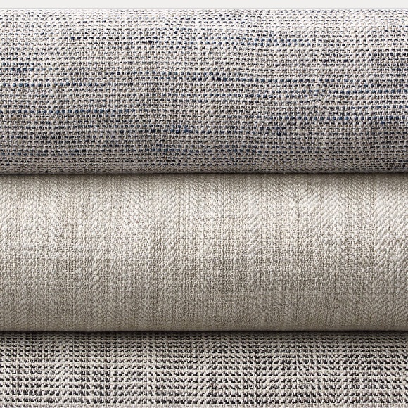 Crate and Barrel Reid Curtain Blue - Picture 4 of 5